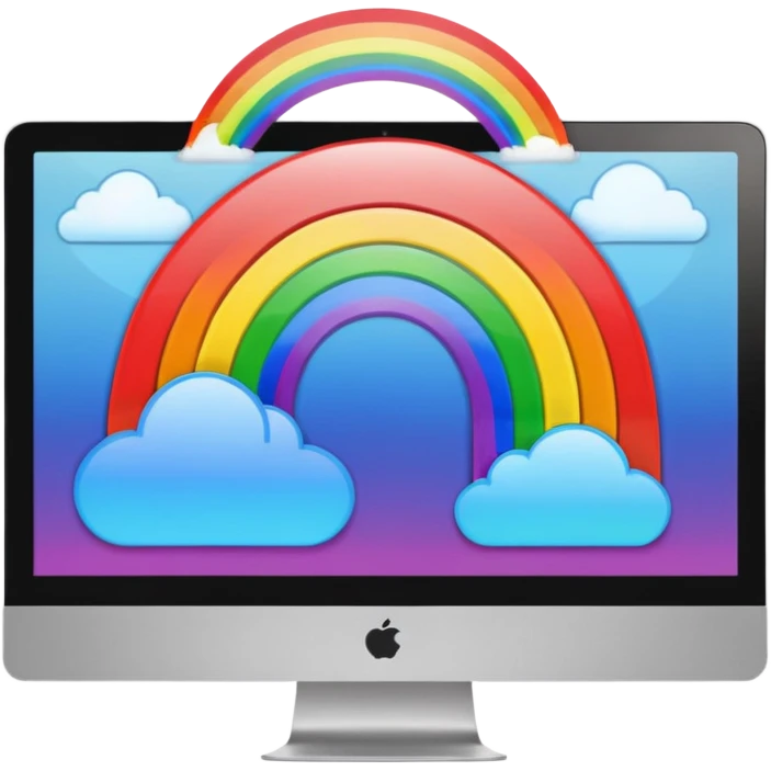 mac os mixed documents rainbows emoji