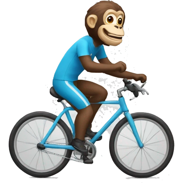 Un singe qui fais du velo emoji