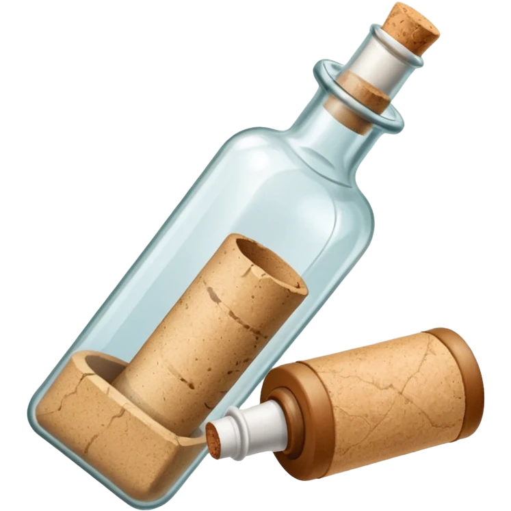 A Message Bottle, square emoji