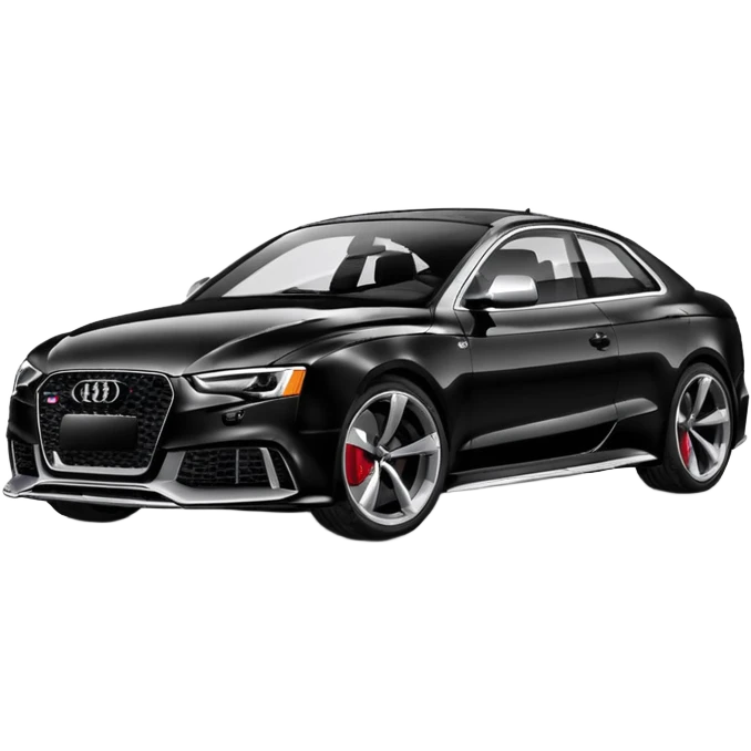 audi rs5 black paint  emoji