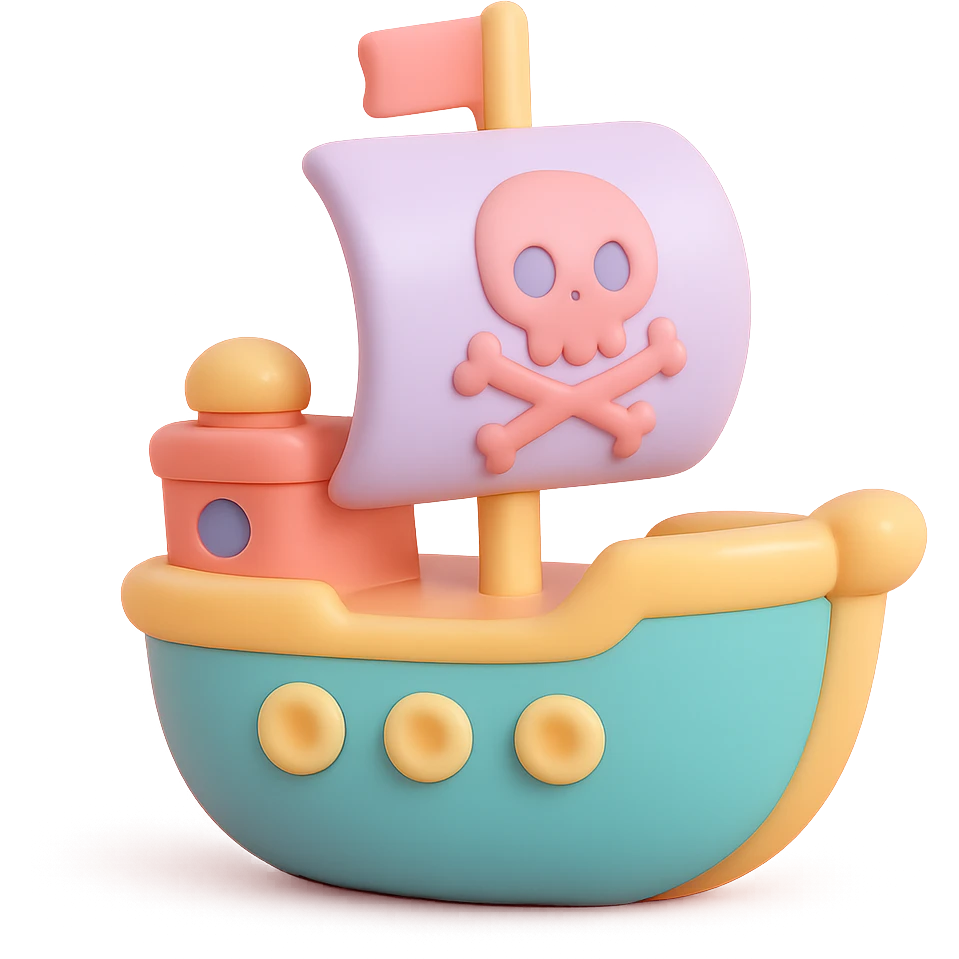 pirate ship emoji