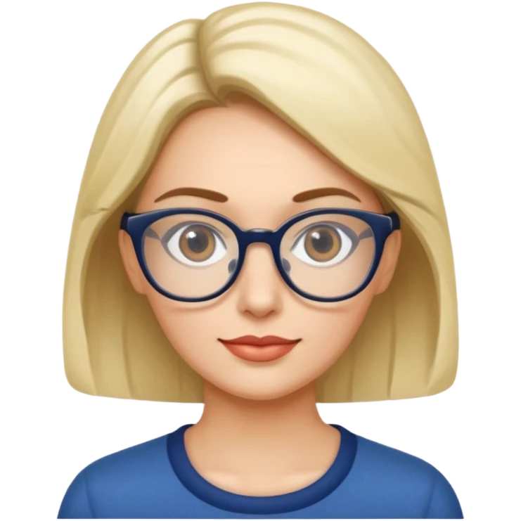 Reading Glasses Lady emoji