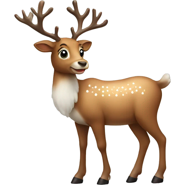 christmas reindeer emoji