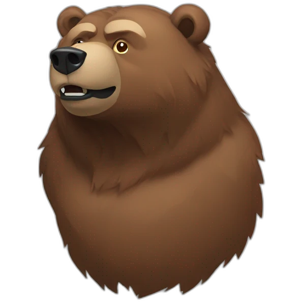 Grizzly musclé emoji