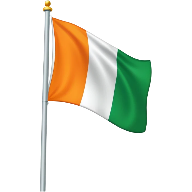 Irish flag on a pole emoji