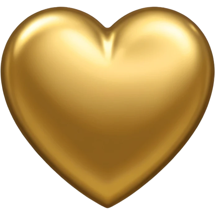 golden metallic heart emoji