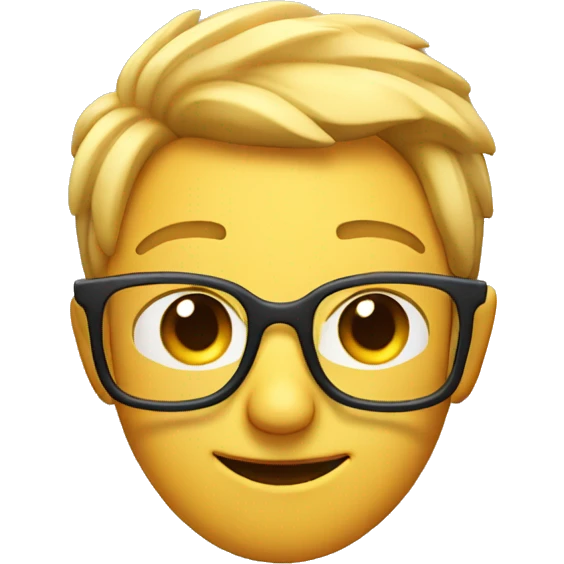 Wink emoji with glasses tipped down  emoji