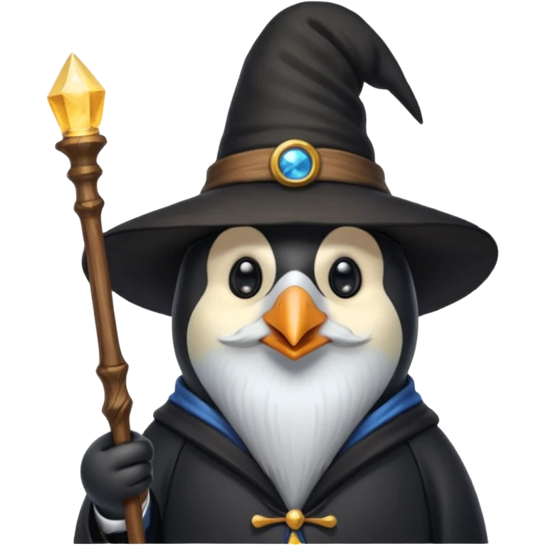 Penguin Wizard emoji