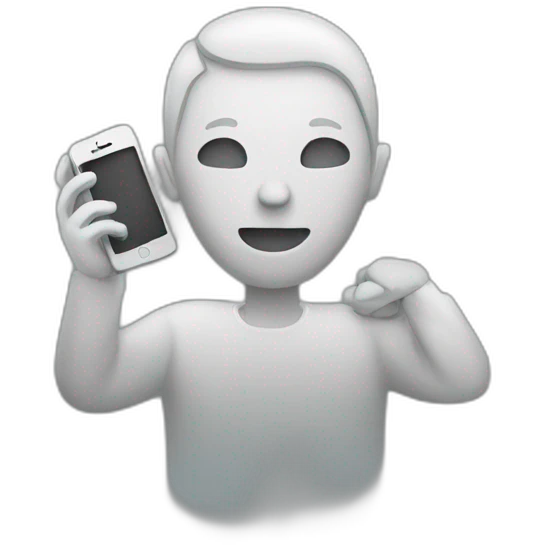 person on phone emoji