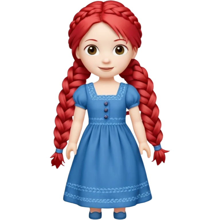 Doll with Red Hair – toy figure with braided red yarn hair.











































 emoji