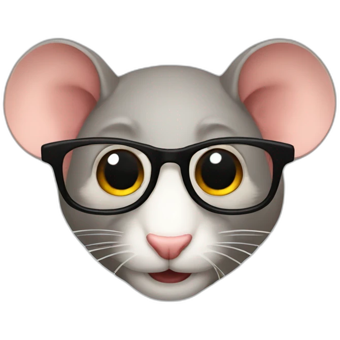 Rato de óculos de sol emoji