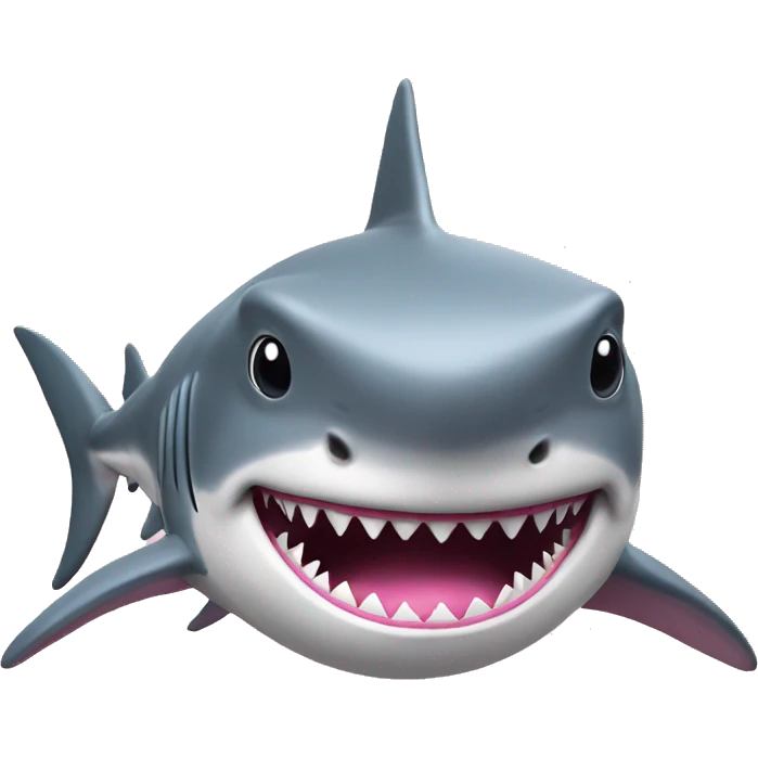 Shark pink  emoji