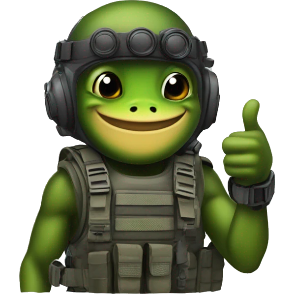 Frogman special forces thumbs up emoji