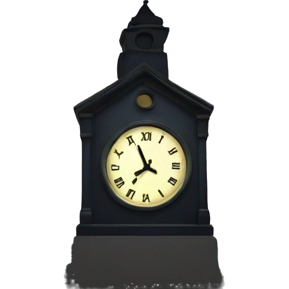 Clock and a night sky emoji