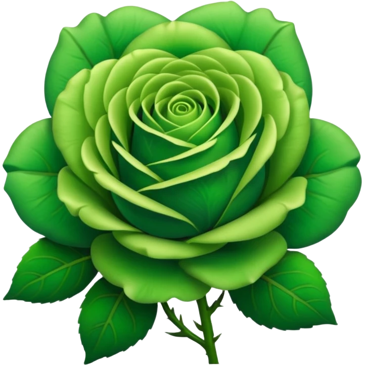 Green Rose emoji