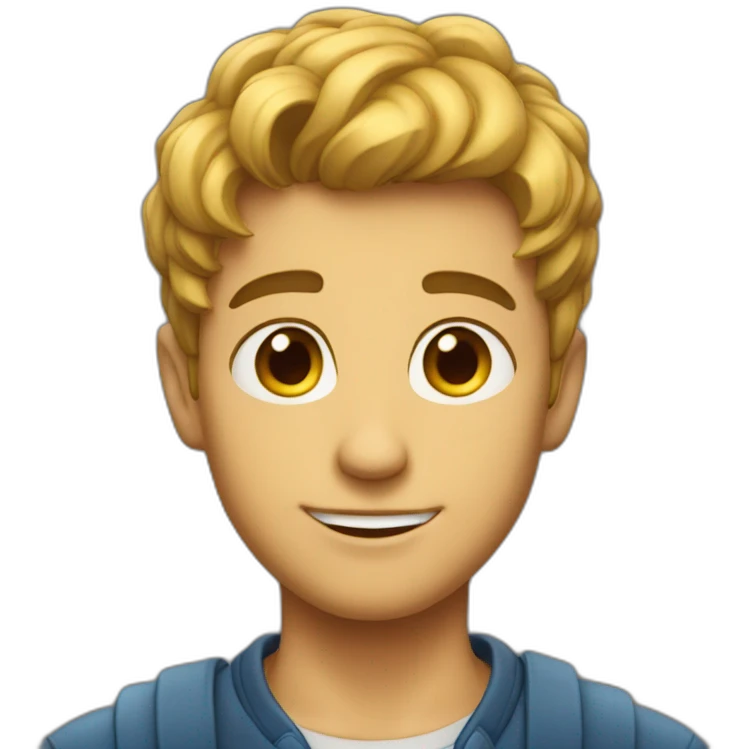 Handsome boy emoji
