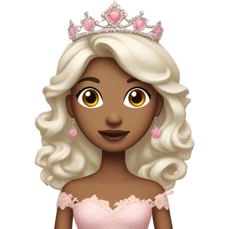 Pink shabby chic princess  emoji