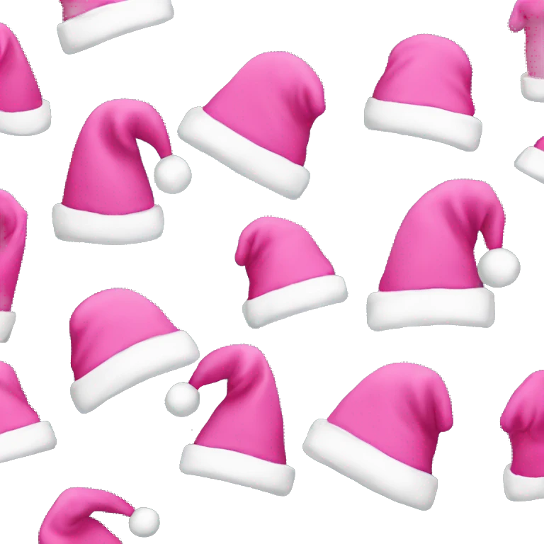 Pink Santa hat emoji