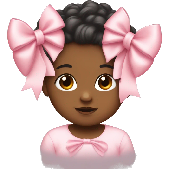 Baby pink bow emoji