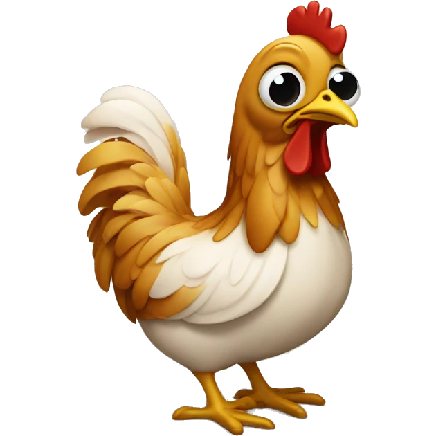 Poulet sur table  emoji