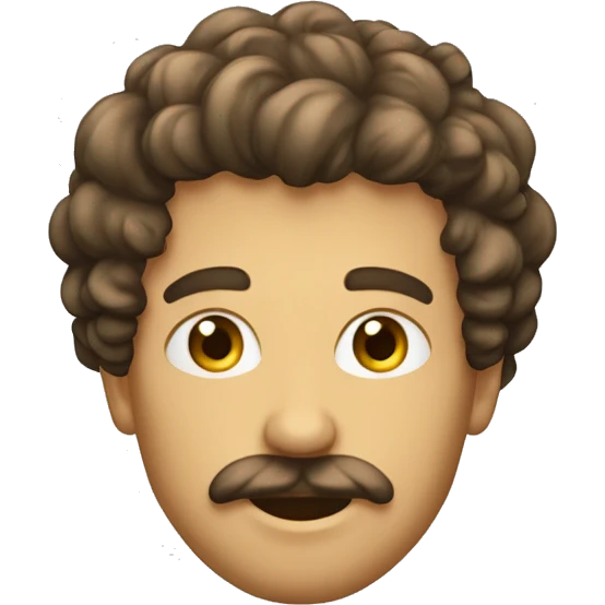 Homme cheveux bouclés qui tient une clé à molette emoji