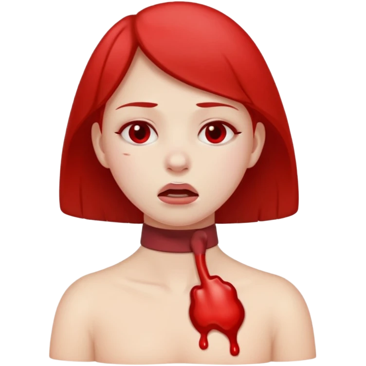 choking its neck emoji