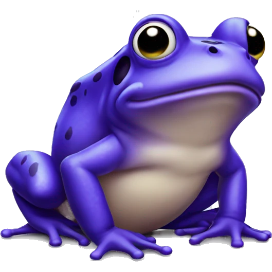 Purple frog emoji
