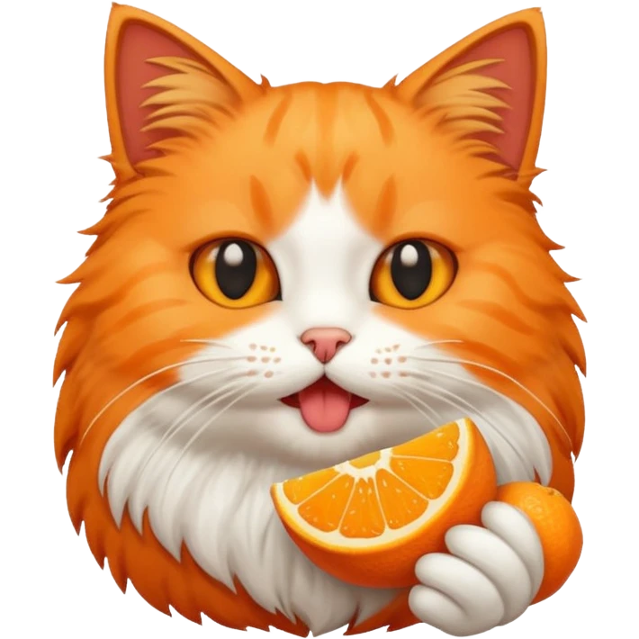 Gato comiendo  emoji