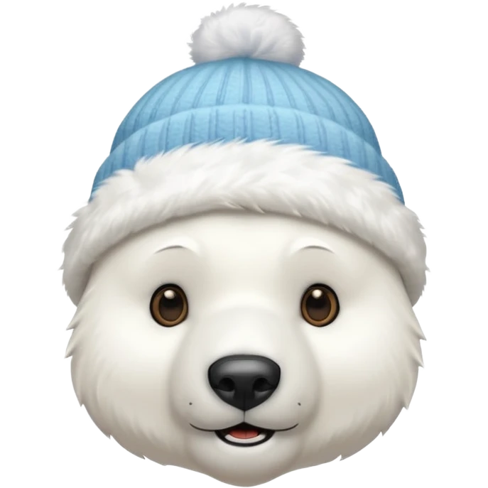 polar bar with beanie hat emoji