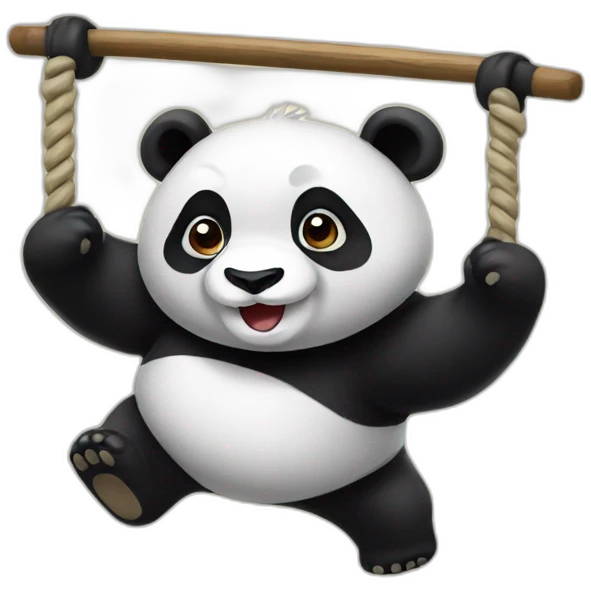 A panda that swings emoji
