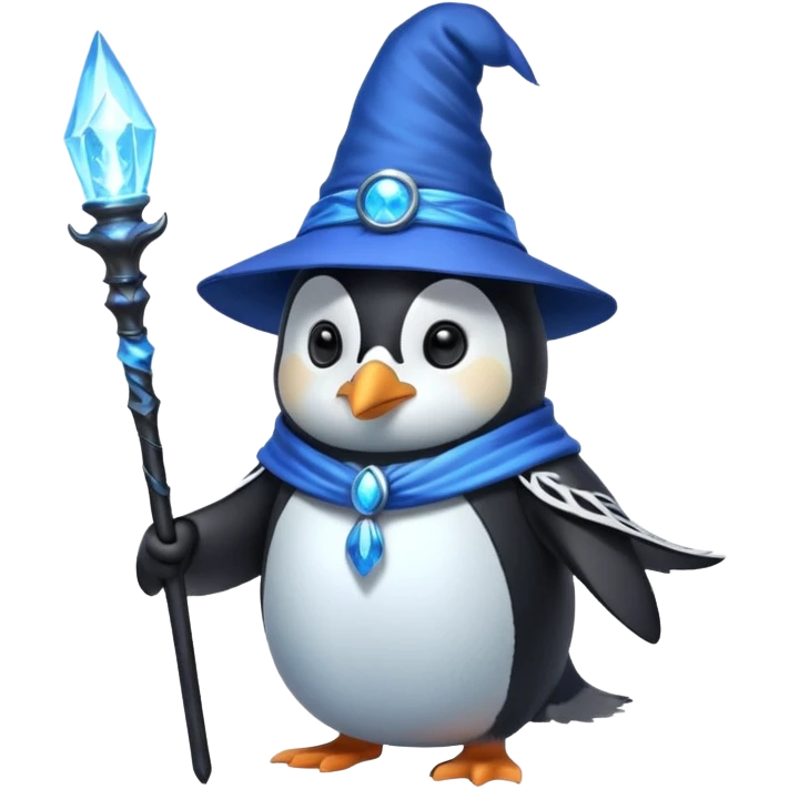 Penguin Wizard emoji
