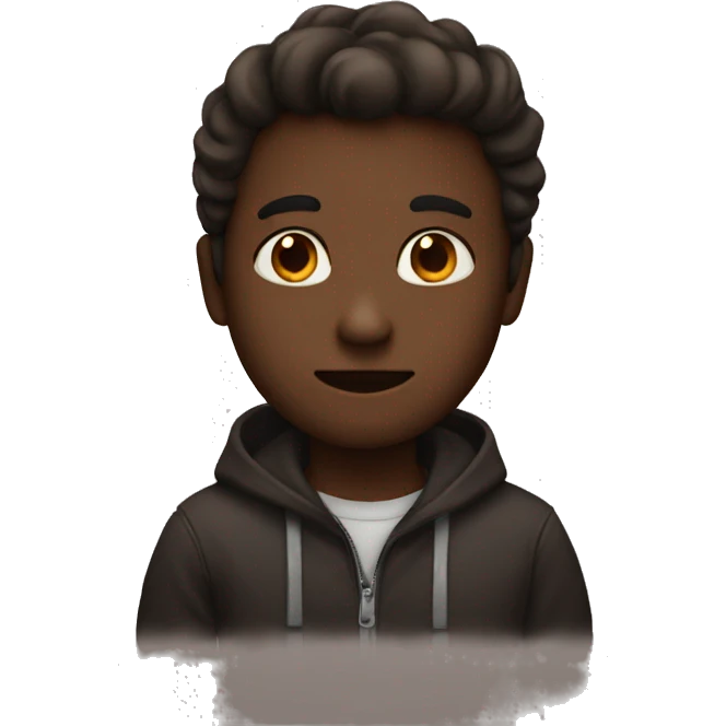 Dark marron heart emoji