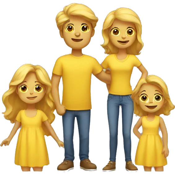 yellow family emoji
