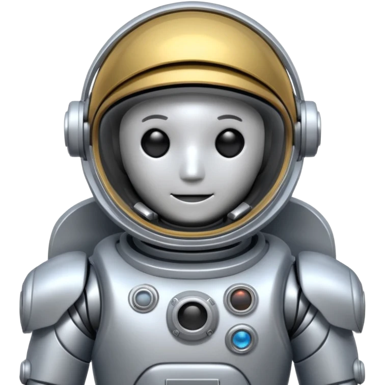 robot in astronaut suit emoji