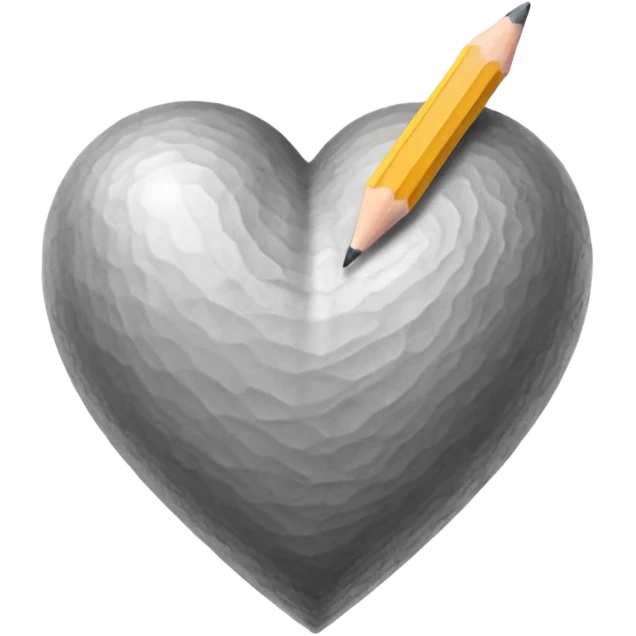pencil draw heart emoji
