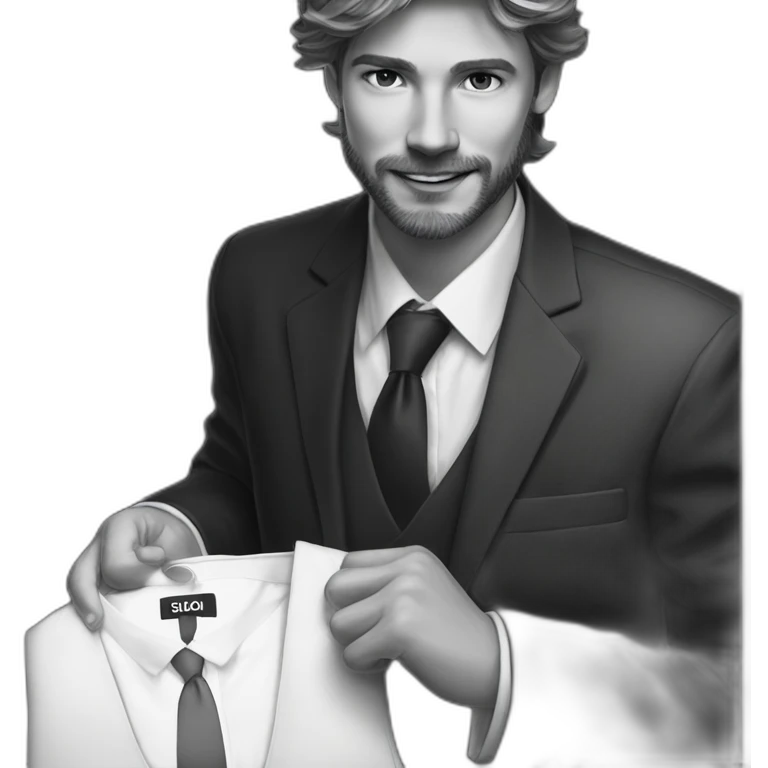casual suit and smile emoji
