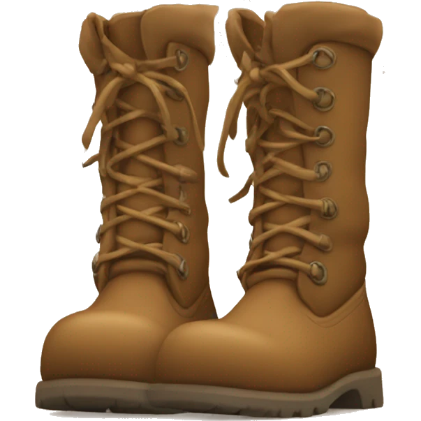 Light brown ugh boots  emoji