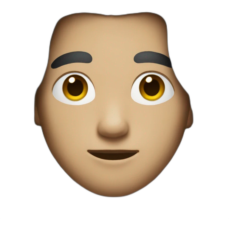 mysterious boy with long hair and airpoads emoji
