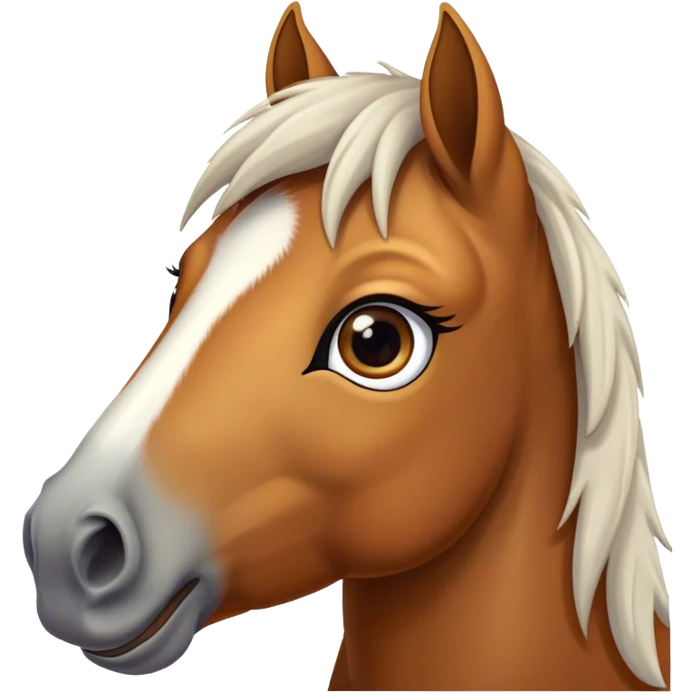 cute horse closeup emoji