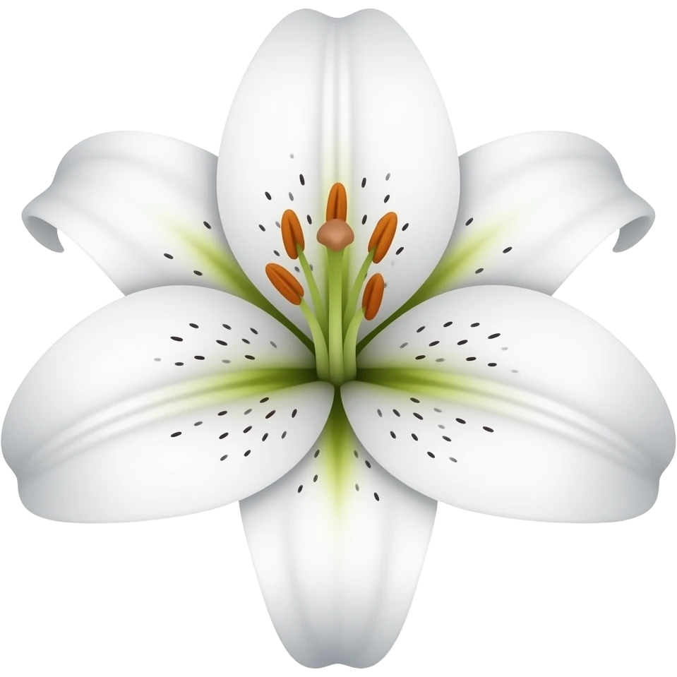 Lily flower emoji
