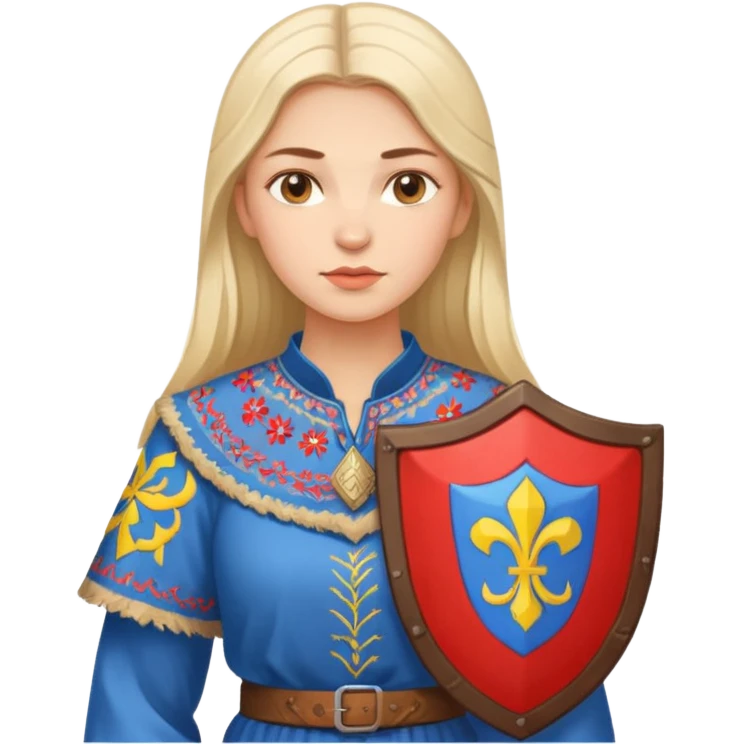 створи зображення українки захисниці свого роду emoji