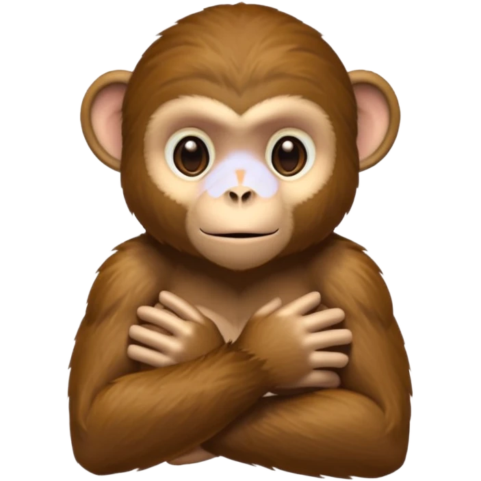 Monkey crossing arms emoji