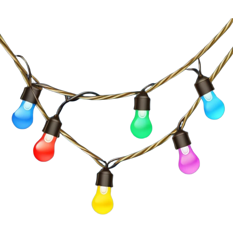 Christmas lights emoji