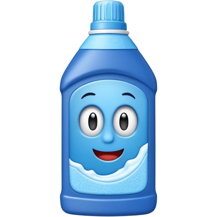 Emojipaper craft style Harpic cleaning product bottle emoji