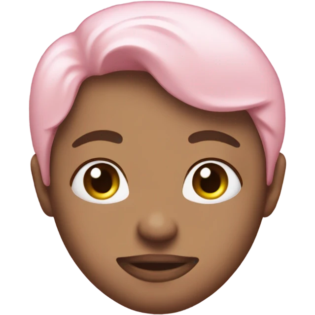 pastel pink sparkly heart no face emoji