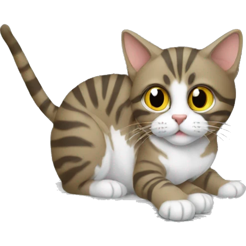 cat coding on a computer emoji