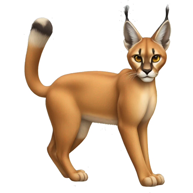 Full body caracal emoji