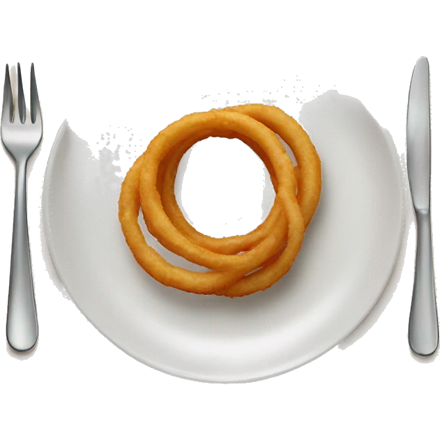 onion rings on a plate emoji