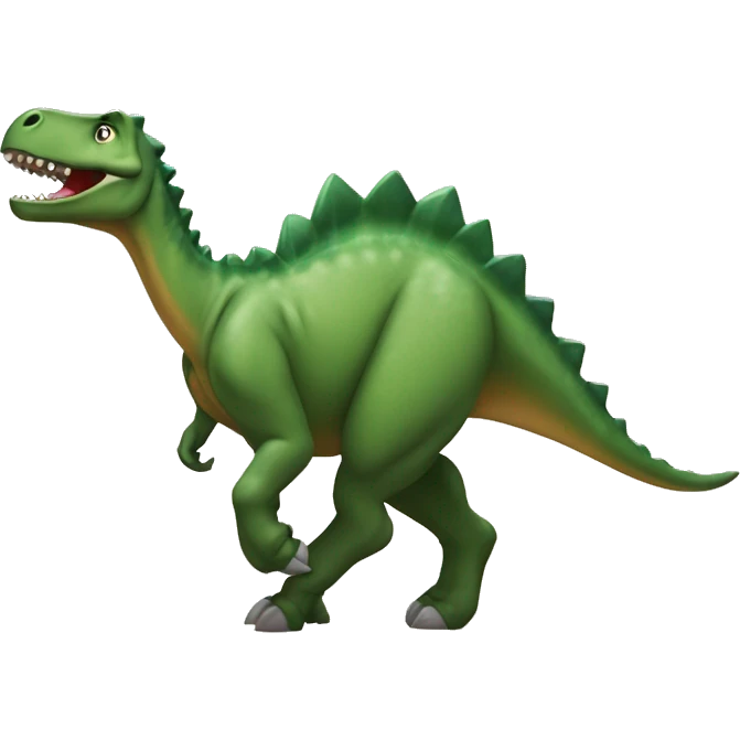 Dinosaurio montando un caballo  emoji