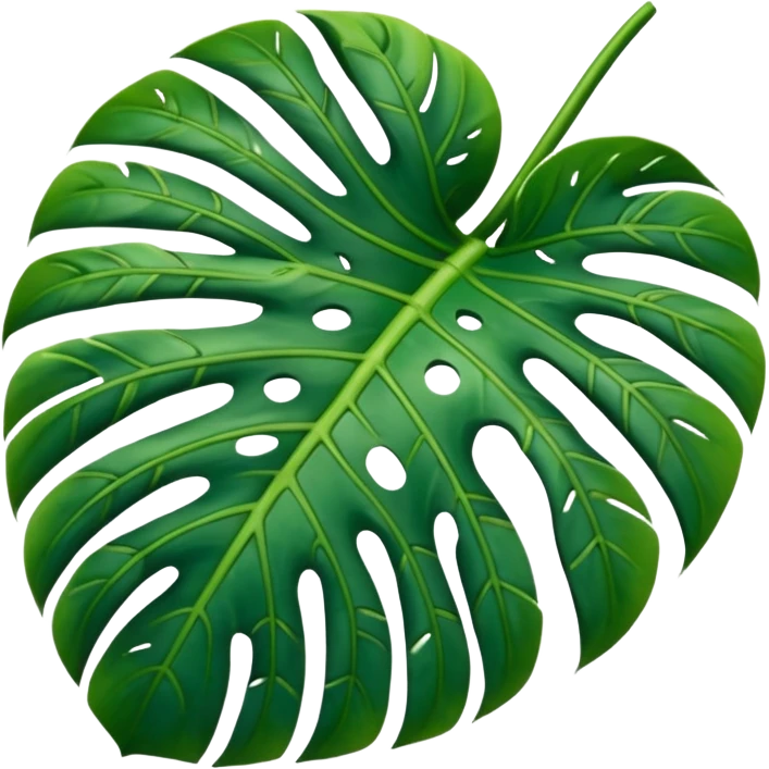 Monstera leaf emoji